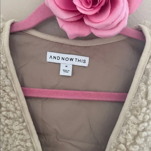 And Now This Cream Sherpa Vest - Cozy Womens Layering Vest - Picture 5 of 6
